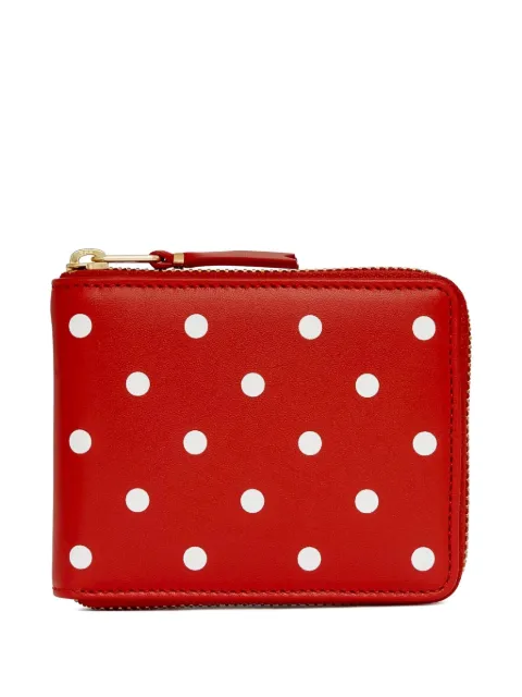Comme Des Garçons Wallet polka-dot zip-around wallet