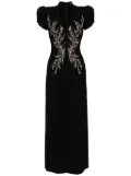 Jenny Packham Firefly crystal-embellished maxi dress - Black