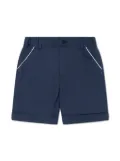 Patachou turn-up linen-blend shorts - Blue