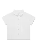 Patachou linen short-sleeve shirt - White