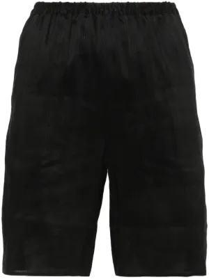 【関税込み】Loulou de Saison ブラック Seto ショートパンツ LouLou De Saison デニムショートパンツ | ブラック | FARFETCH JP