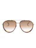 Linda Farrow Dimitri pilot-frame sunglasses - Gold