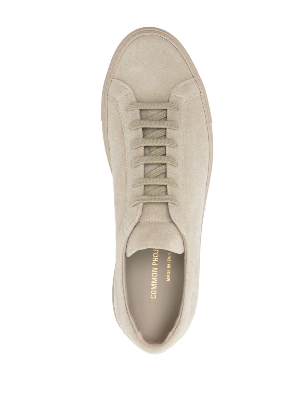 Shop Common Projects Achilles Suede Sneakers In Green