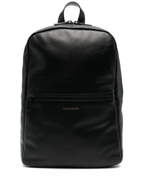 Common Projects logo-stamp leather backpack