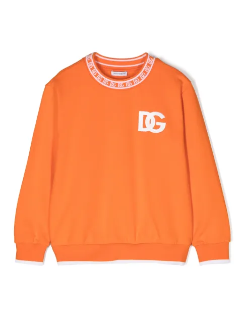 Dolce & Gabbana Kids DG-logo cotton sweatshirt