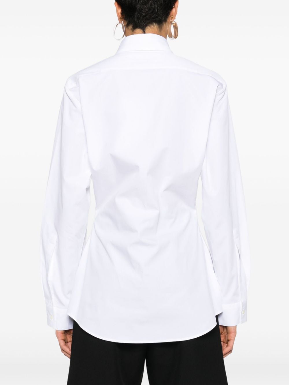 Shop Rohe Classic-collar Poplin Shirt In White