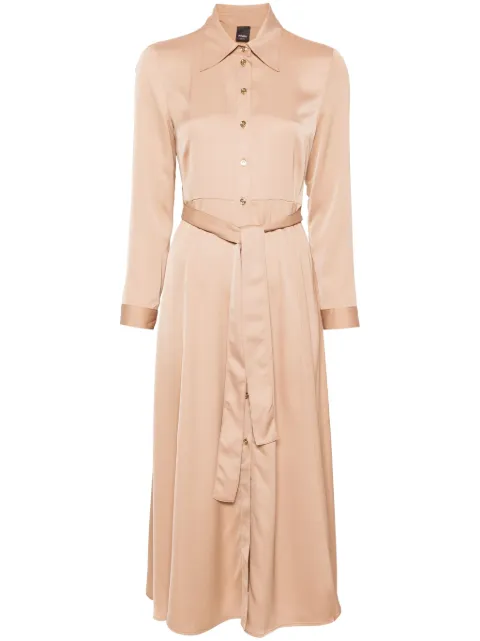 PINKO satin shirt dress