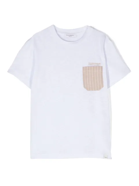 Paolo Pecora Kids logo-print cotton T-shirt
