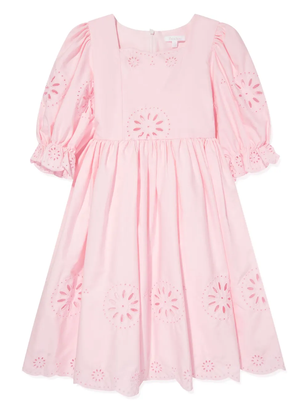 Patachou Broderie Anglaise Cotton Dress In Pink