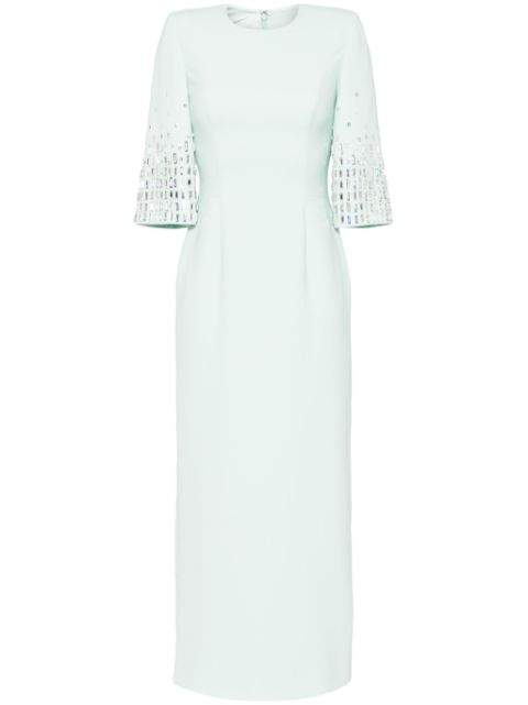 Jenny Packham Highball Queen crystal-embellished maxi dress