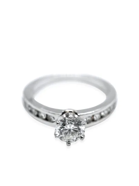 Tiffany & Co. Pre-Owned anillo de compromiso en platino con diamante