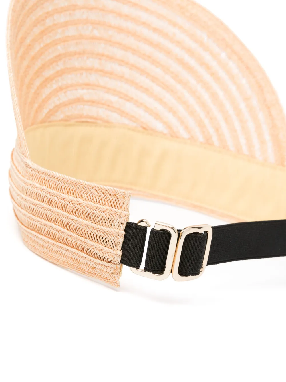 Borsalino Zonneklep met logoplakkaat - Beige