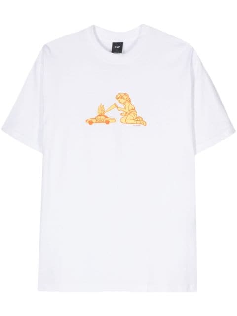 Huf motif-print cotton T-shirt