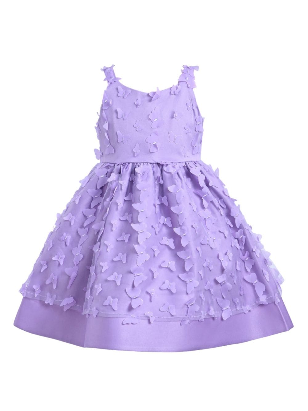 Tulleen Kids' Mariposa Butterfly-appliqué Tulle Dress In Purple