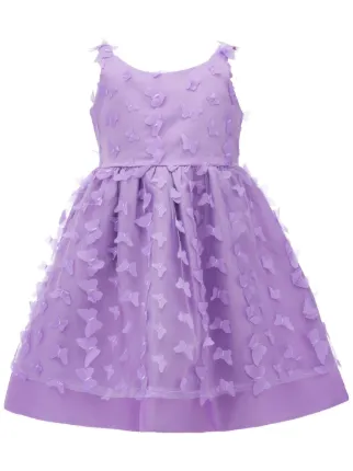 Tulleen Mariposa butterfly-appliqu Tulle Dress | Purple | FARFETCH