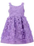Tulleen Lago floral-appliqué tulle dress - Purple