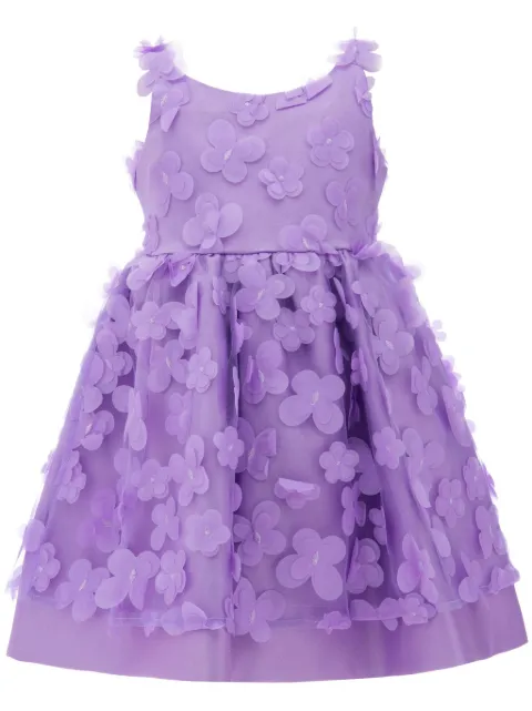 Tulleen Lago floral-appliqué tulle dress