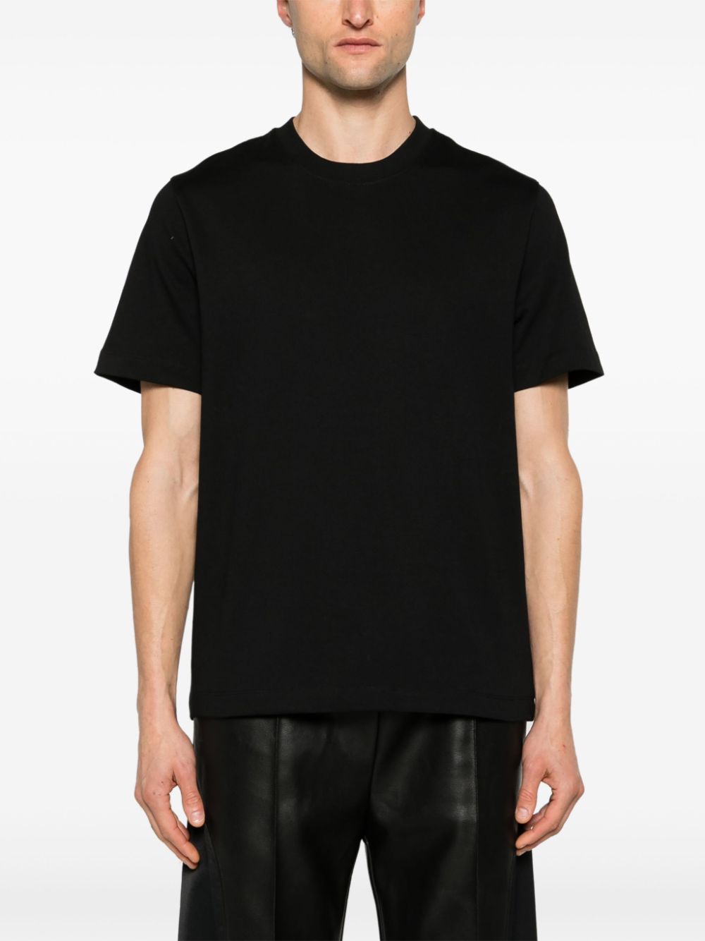 Shop Helmut Lang Logo-print Cotton T-shirt In Black