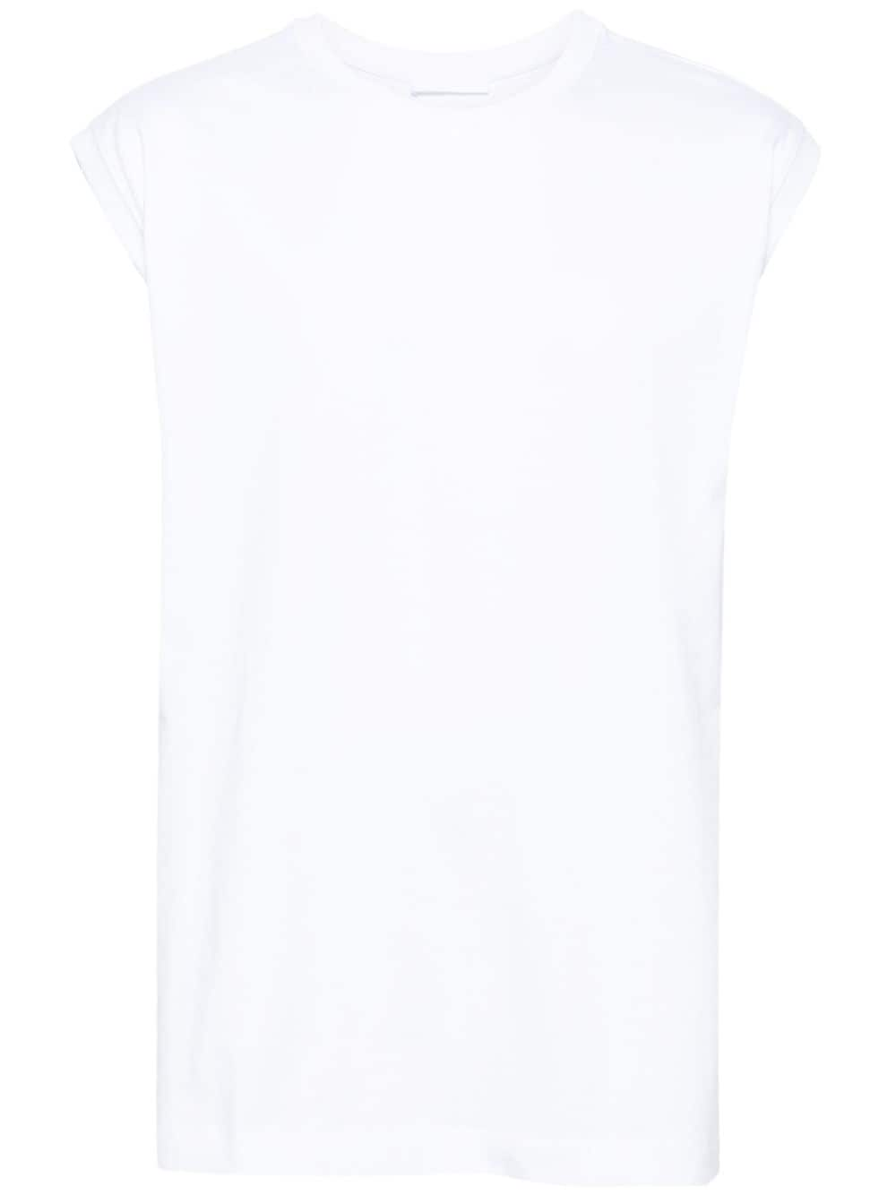 Helmut Lang Muscle Cotton Tank Top In White