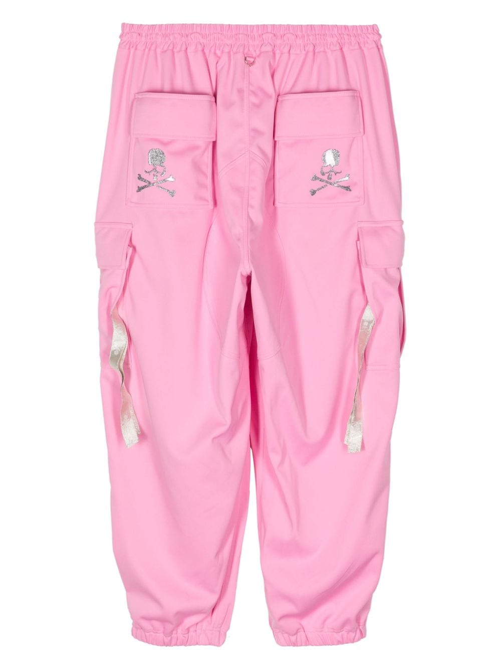 Shop Mastermind Japan Skull-print Cargo Trousers In Pink