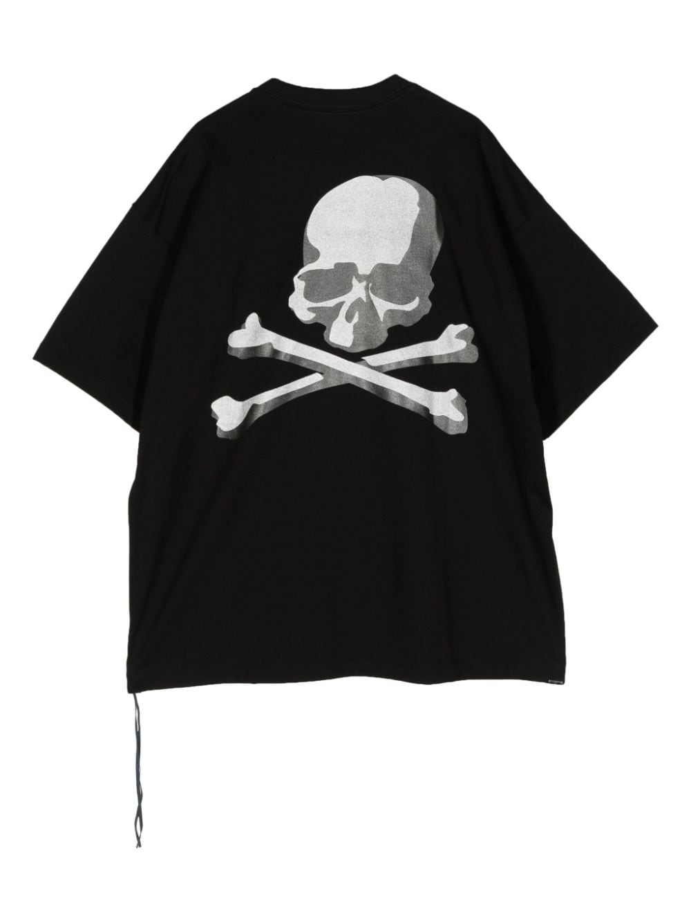 Shop Mastermind Japan Glitter Skull Cotton T-shirt In Black