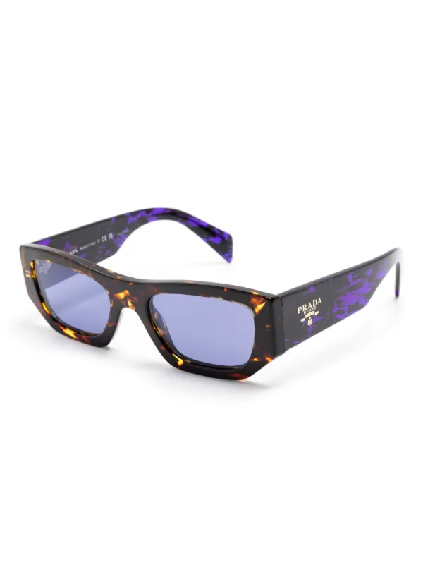Prada Eyewear トータスシェル スクエアサングラス | ブラウン 