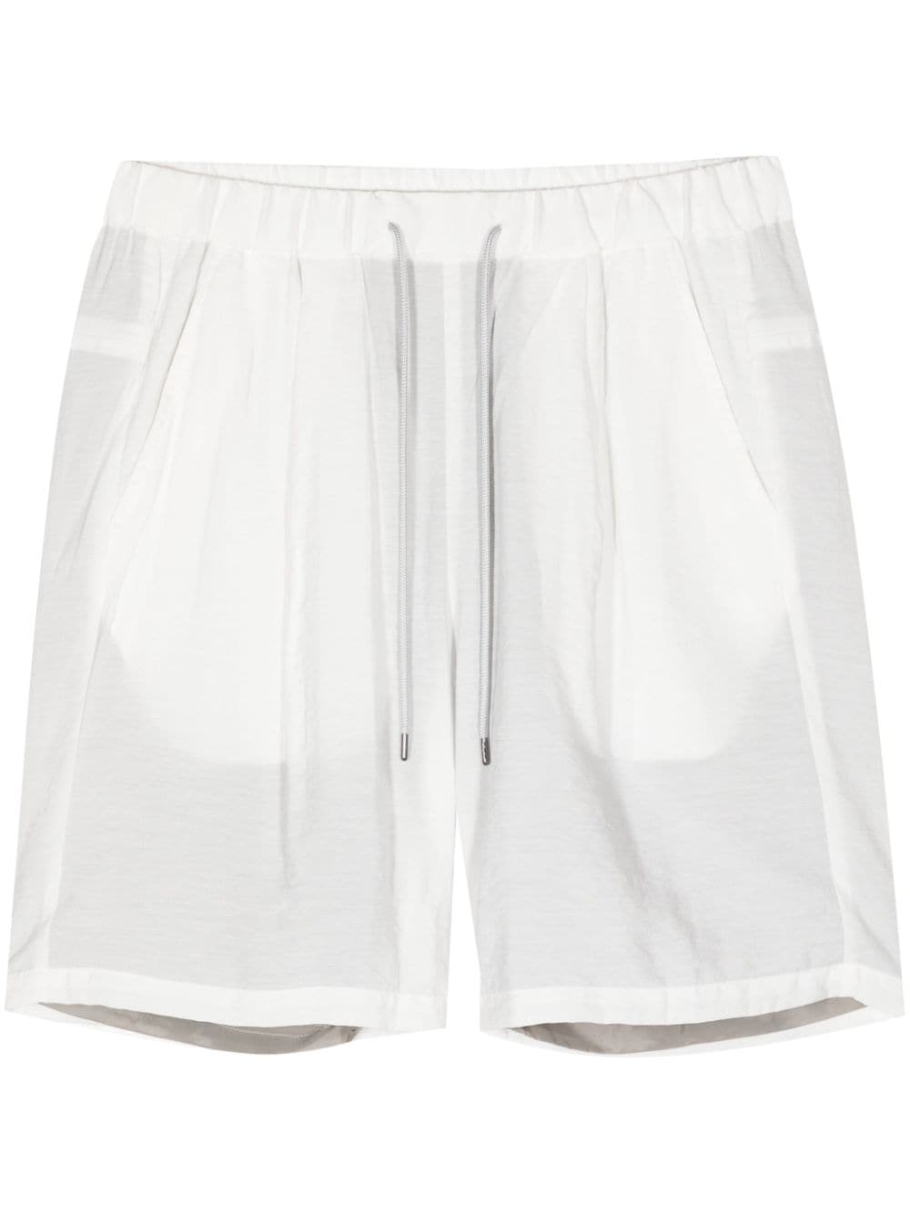 Attachment drawstring bermuda shorts - Bianco