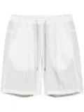 Attachment drawstring bermuda shorts - White