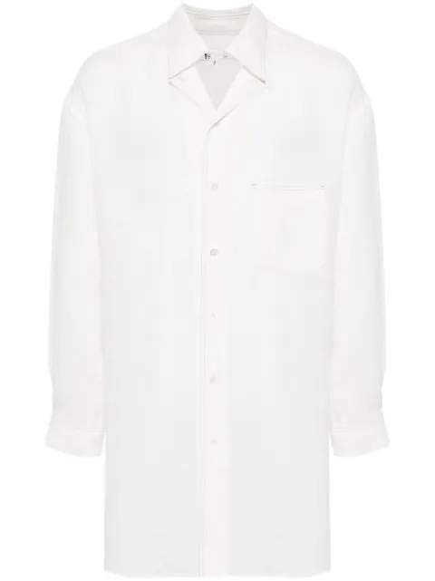 Yohji Yamamoto camisa con costuras en contraste