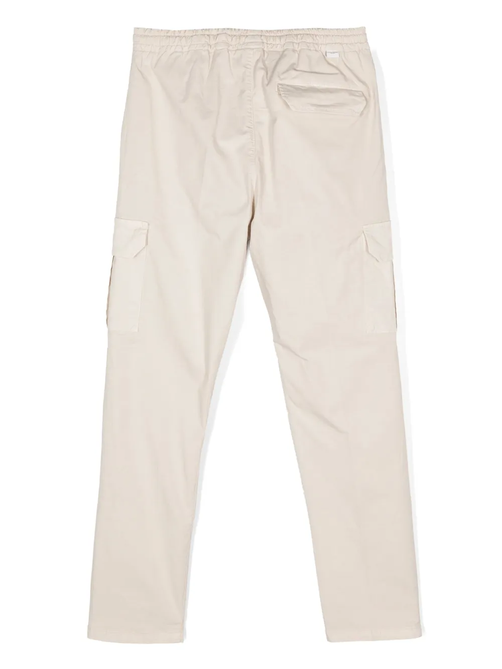 Paolo Pecora Kids drawstring-fastening cargo pants - Beige
