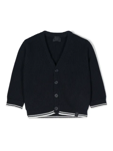 Fay Kids fisherman's-knit cardigan