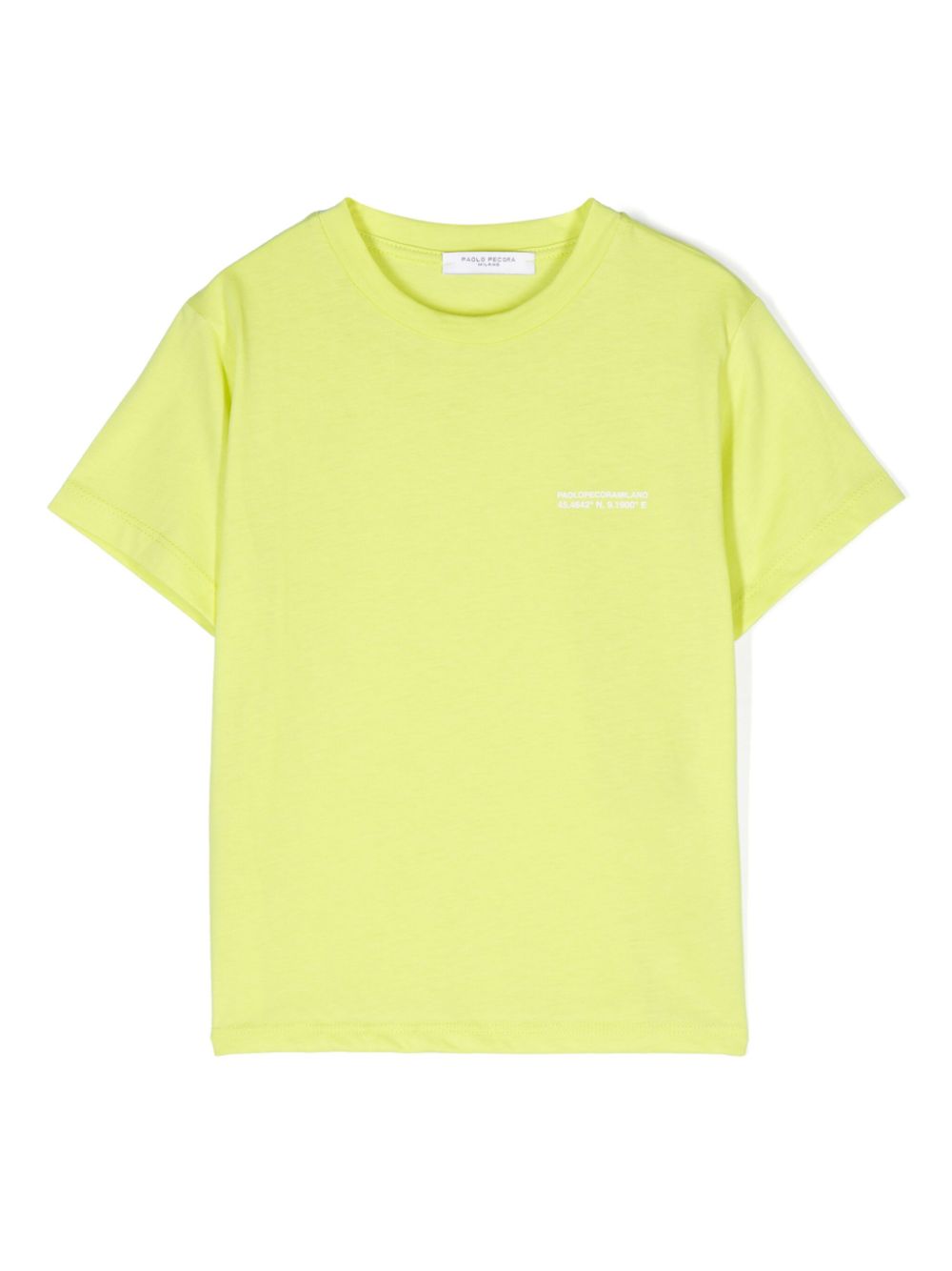 Paolo Pecora Kids logo-print cotton T-shirt - Green