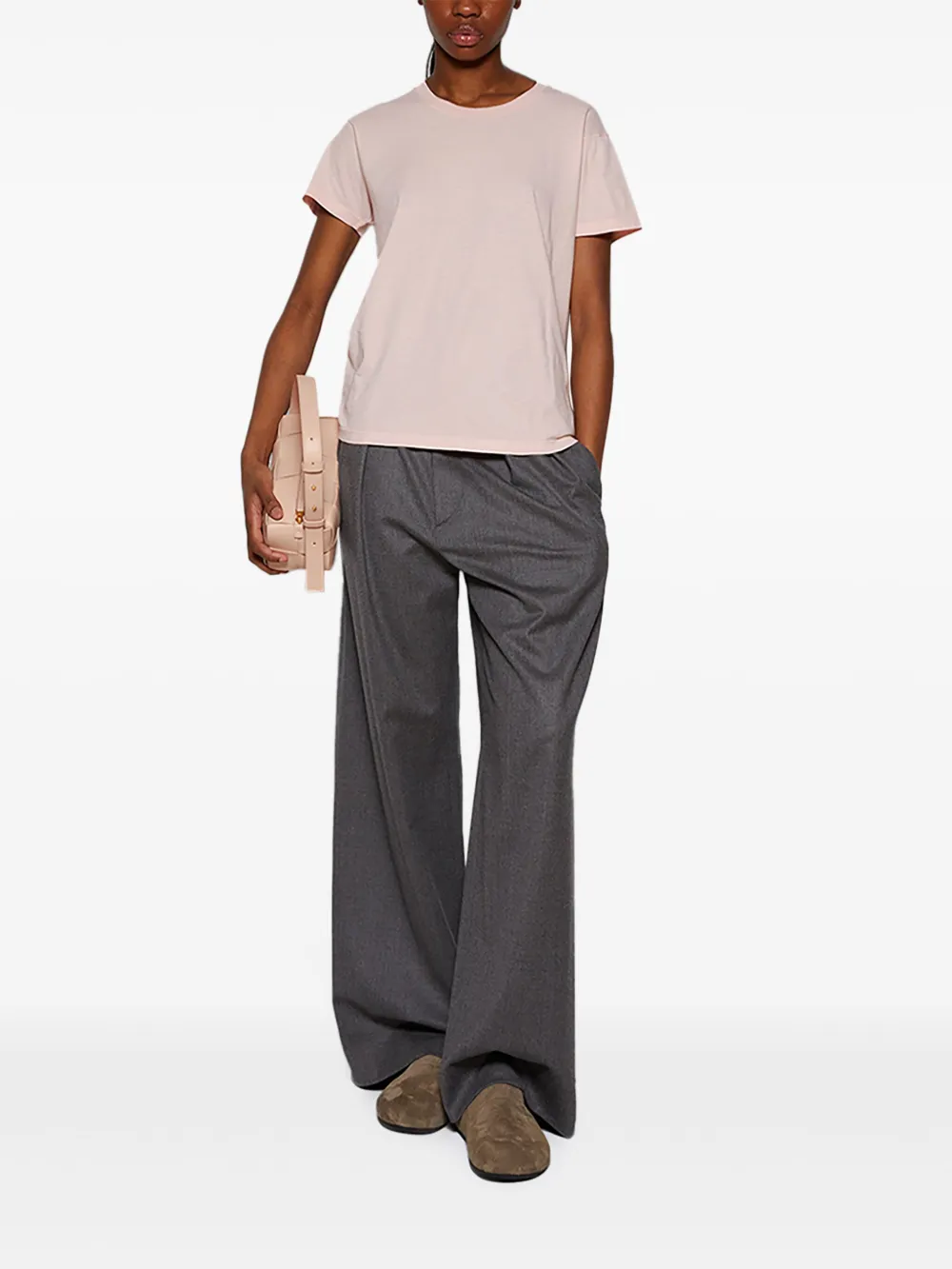 The Row Blaine T-shirt van biologisch katoen Roze