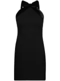 Miu Miu velvet-bow low-back minidress - Black