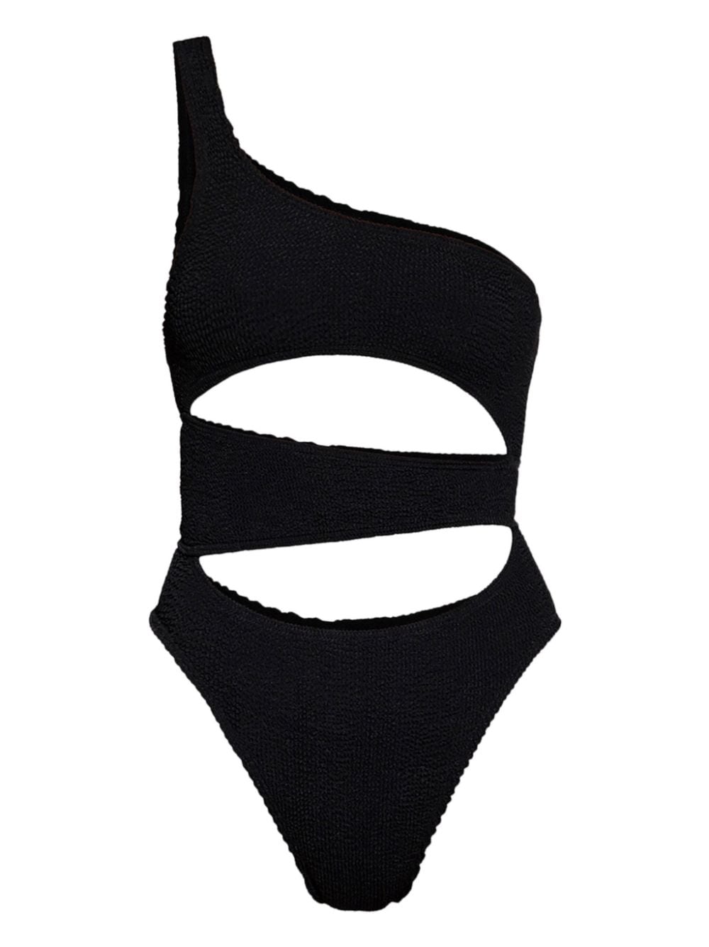 Bound Rico One-shoulder Swimsuit In Black