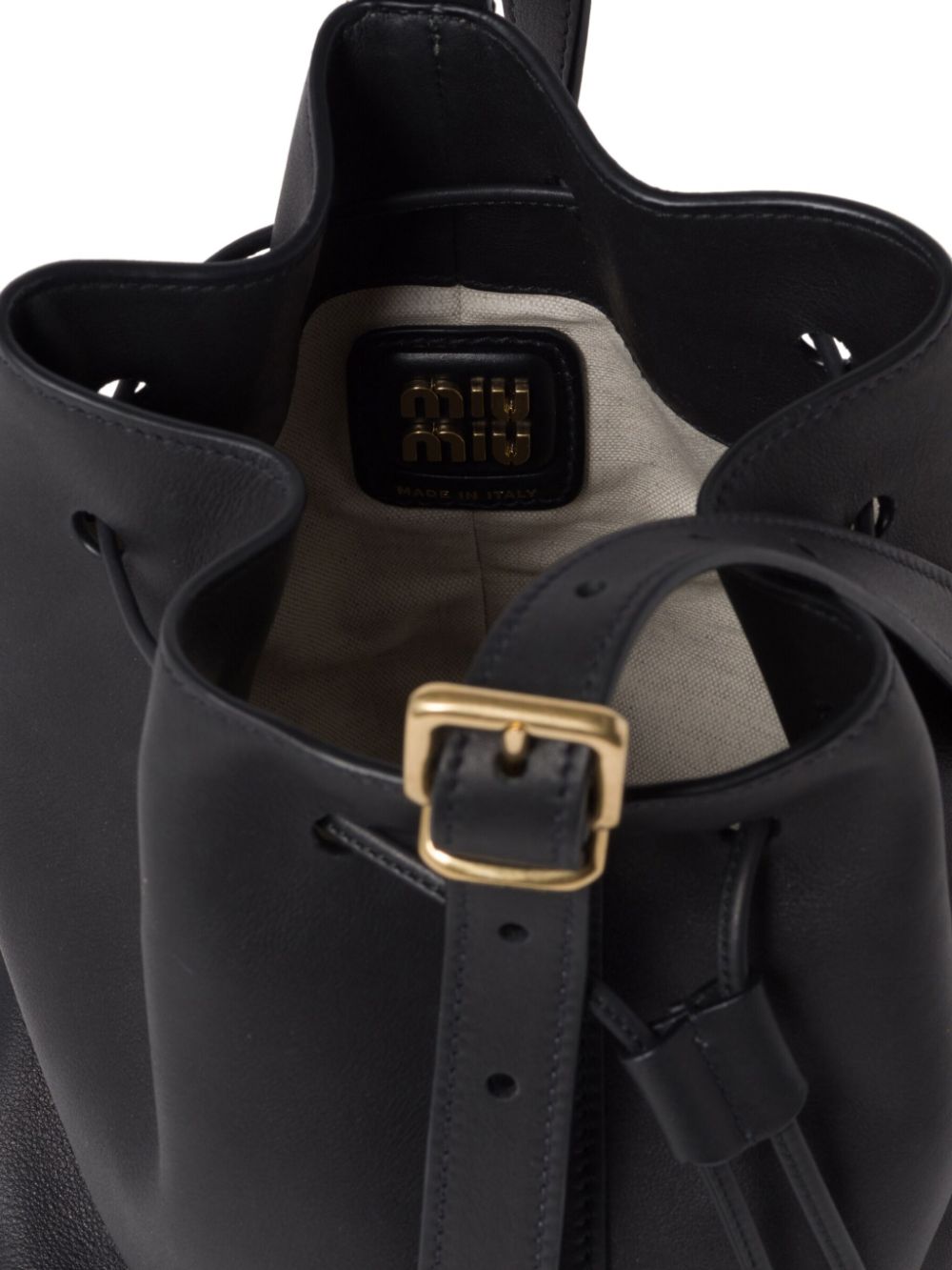 Miu Miu leather bucket bag WOMEN