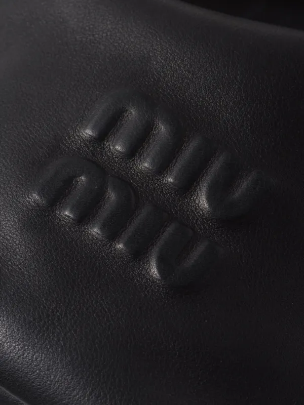DG Logo leather slides