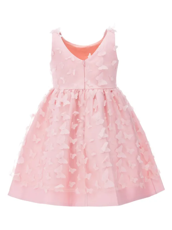 sachin and babi light blue dress Summer Fashion V-neck Dress Ladies Short Sleeve Pink Butterfly Printed Dress  Loose Casual Dress for Women – buy the best products in the Ayzeze online  store main image 0