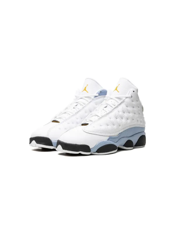 NIKE Air Jordan 13 ホワイト/イエロー 新品 Nike Air Jordan 13 Retro Del Sol Shoes Yellow White Black 414571
