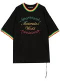 Mastermind World Rasta logo-print cotton T-shirt - Black