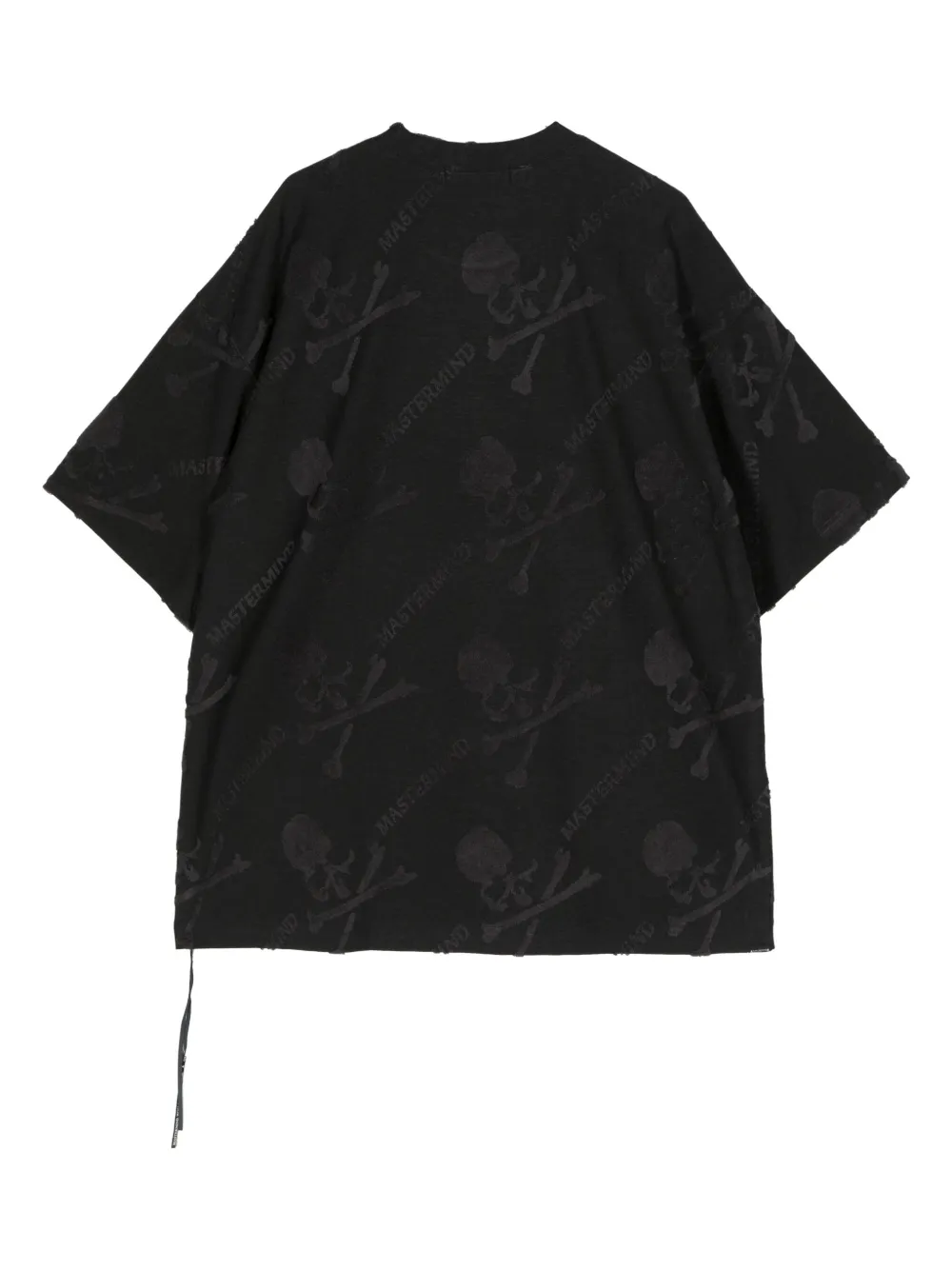 Mastermind World flocked-finish crew-neck T-shirt - Zwart