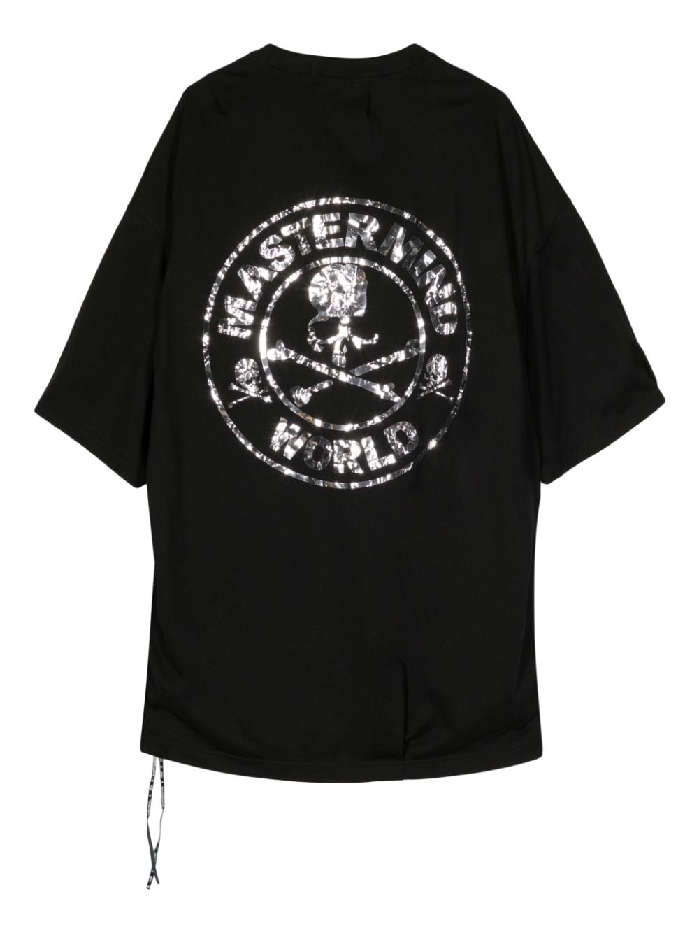 Mastermind World Katoenen T-shirt met metallic effect Zwart