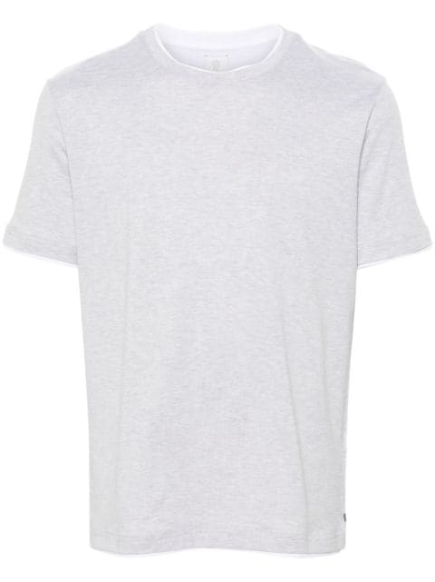 Eleventy layered cotton T-shirt