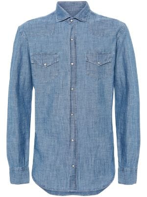 Eleventy Corduroy Western Shirt, Sport Shirts