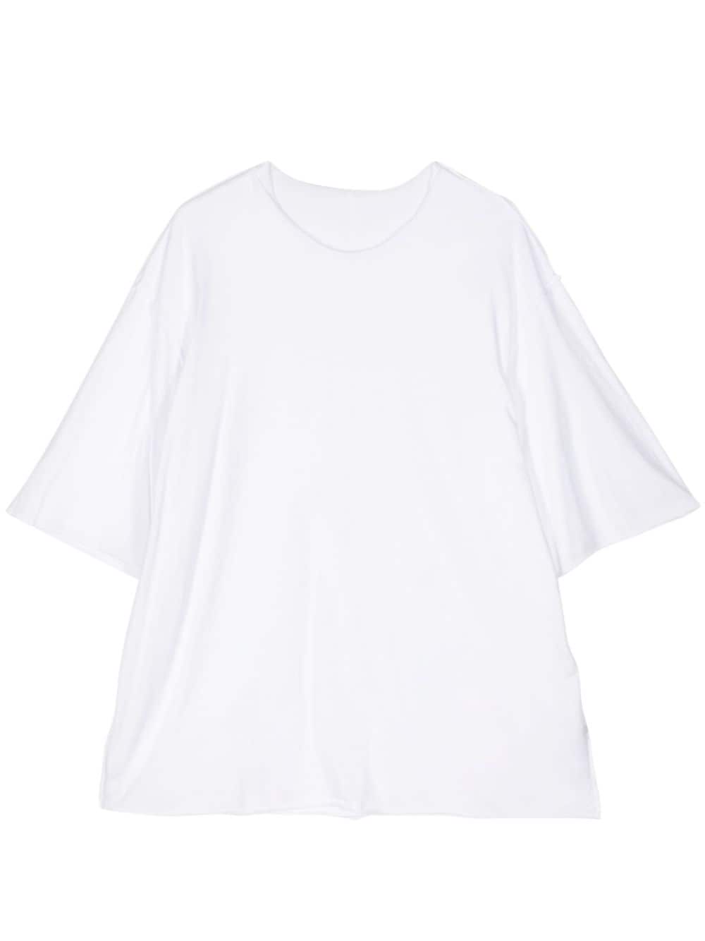 Attachment Crew-neck Cotton T-shirt In White
