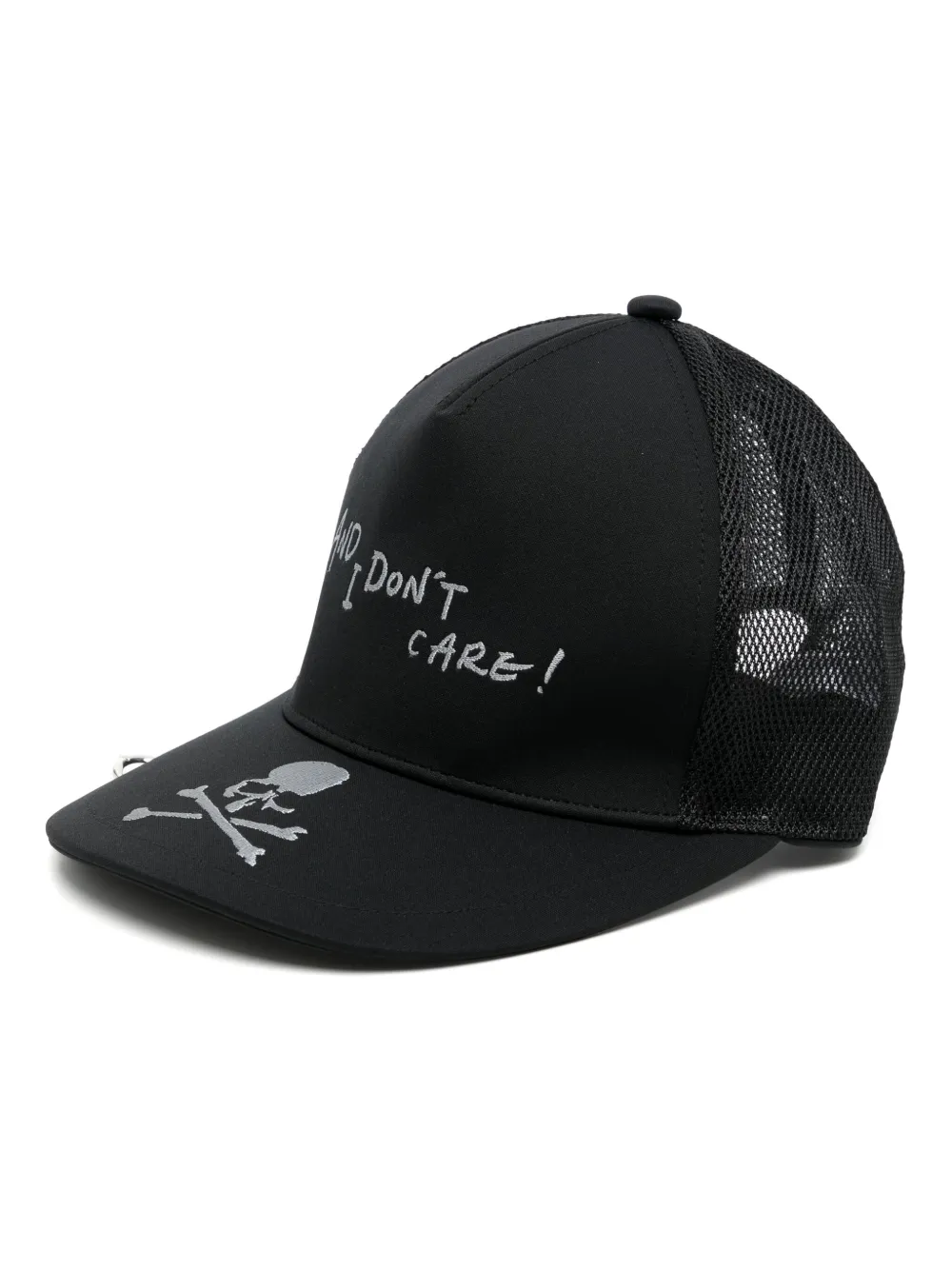Mastermind World slogan-embroidered cap | Black | Image 1
