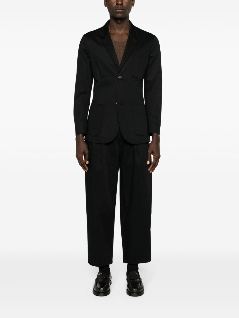 Shop Société Anonyme Notched-lapels Single-breasted Blazer In Black