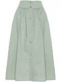 Woolrich poplin midi skirt - Green