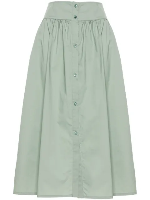 Woolrich poplin midi skirt