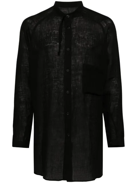 Yohji Yamamoto camisa con paneles